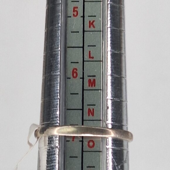 Vintage Sterling Silver Native Blue Turquoise Ring Size 7 Makers Stamped 1.6g - Picture 8 of 10